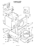 SECTION Diagram and Parts List for LE6600XPW0  Whirlpool Dryer