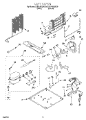 UNIT Diagram and Parts List for KTRP22KJBT01  KitchenAid Refrigerator