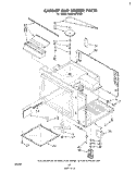CABINET AND STIRRER Diagram and Parts List for RM975PXLW1  Whirlpool Microwave Oven Combo