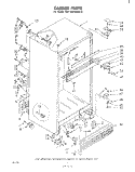 CABINET Diagram and Parts List for EHT182VKWR0  Whirlpool Refrigerator
