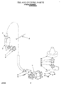FILL AND OVERFILL Diagram and Parts List for KUDB23HY2  KitchenAid Dishwasher
