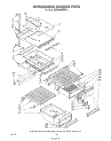 REFRIGERATOR INTERIOR Diagram and Parts List for ED26MMXRWR4  Whirlpool Refrigerator