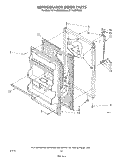 REFRIGERATOR DOOR Diagram and Parts List for ET14JMYSF02  Whirlpool Refrigerator