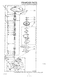 GEARCASE Diagram and Parts List for JV020000  Whirlpool Washer Dryer Combo