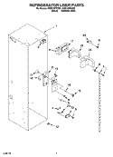 REFRIGERATOR LINER PARTS Diagram and Parts List for KSSC48FKS02  KitchenAid Refrigerator