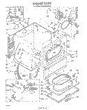 CABINET Diagram and Parts List for LG9801XMW0  Whirlpool Dryer