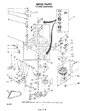 DRIVE Diagram and Parts List for LA5500XMW0  Whirlpool Washer