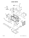 OVEN PARTS Diagram and Parts List for WOS51EC7AS01  Whirlpool Wall Oven