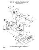 TOP, LID AND CONTROL BOX Diagram and Parts List for 3CA2100XMW1  Whirlpool Washer
