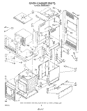 OVEN CABINET Diagram and Parts List for KEMS376TBL1  KitchenAid Microwave Oven Combo