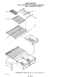 SHELF Diagram and Parts List for ET18NKXWN00  Whirlpool Refrigerator