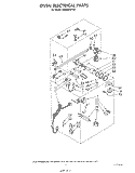 OVEN ELECTRICAL Diagram and Parts List for SM988PEPW1  Whirlpool Range