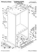 CABINET PARTS Diagram and Parts List for KBRS36FTX00  KitchenAid Refrigerator