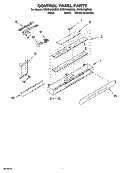 CONTROL PANEL PARTS Diagram and Parts List for KSSS42QMB02  KitchenAid Refrigerator