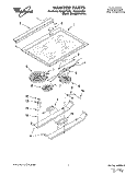 MAINTOP Diagram and Parts List for RS386PXBQ1  Whirlpool Range