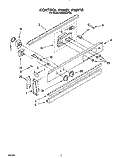 CONTROL PANEL, LIT/OPTIONAL Diagram and Parts List for RS6305XYW0  Whirlpool Range