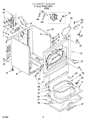 SECTION Diagram and Parts List for KEYE677BWH3  KitchenAid Dryer