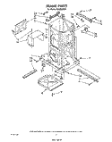 FRAME Diagram and Parts List for TU8000XRP1  Whirlpool Trash Compactor