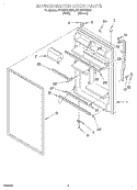 REFRIGERATOR DOOR Diagram and Parts List for RT18DKXHW01  Roper Refrigerator