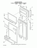 DOOR PARTS Diagram and Parts List for ET1CHEXVB02  Whirlpool Refrigerator