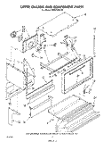 UPPER CHASSIS AND COMPONENT Diagram and Parts List for RM973PXLT2  Whirlpool Microwave Oven Combo