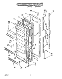 REFRIGERATOR DOOR Diagram and Parts List for ED20PKXBN00  Whirlpool Refrigerator