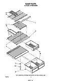 SHELF Diagram and Parts List for ET16XK1MWR1  Whirlpool Refrigerator