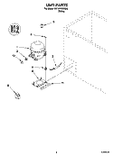 UNIT PARTS Diagram and Parts List for EH101FXMQ00  Whirlpool Freezer