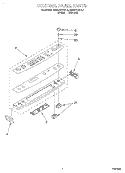 CONTROL PANEL Diagram and Parts List for KESC307BWH4  KitchenAid Range