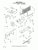 UNIT PARTS Diagram and Parts List for W8FXNGMWD00  Whirlpool Refrigerator