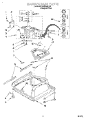 MACHINE BASE Diagram and Parts List for LSW9245EQ2  Whirlpool Washer