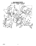 SECTION Diagram and Parts List for LGR5434AW0  Whirlpool Dryer