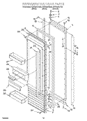 REFRIGERATOR DOOR Diagram and Parts List for KSSS42FJB00  KitchenAid Refrigerator