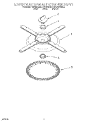 LOWER WASHARM AND STRAINER Diagram and Parts List for KUDR24SEBL1  KitchenAid Dishwasher