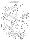 MANIFOLD Diagram and Parts List for SF362BEGQ0  Whirlpool Range