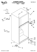 CABINET PARTS Diagram and Parts List for ET8AHMXPT01  Whirlpool Refrigerator