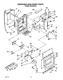 DISPENSER AND FRONT Diagram and Parts List for KSSS42DWX02  KitchenAid Refrigerator