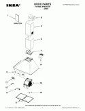 HOOD PARTS Diagram and Parts List for IHW6302YB0  Whirlpool Range Hood
