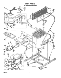 UNIT Diagram and Parts List for ET20EKXPWR0  Whirlpool Refrigerator