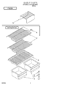 SHELF Diagram and Parts List for TT14DKXEW10  Estate Refrigerator