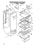 REFRIGERATOR LINER Diagram and Parts List for ED20PKXBN00  Whirlpool Refrigerator