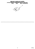 MISCELLANEOUS PARTS OPTIONAL PARTS (NOT INCLUDED) Diagram and Parts List for KUDI01DLBL0  KitchenAid Dishwasher