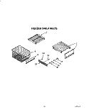 FREEZER SHELF Diagram and Parts List for KSSS42DAX03  KitchenAid Refrigerator