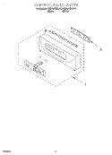 CONTROL PANEL Diagram and Parts List for KEBI141DBL11  KitchenAid Wall Oven
