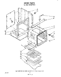 SECTION Diagram and Parts List for RB100PXK0  Whirlpool Wall Oven