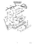 CONTROL Diagram and Parts List for KSRS27QXWH00  KitchenAid Refrigerator