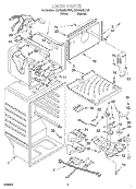 LINER Diagram and Parts List for ET21MMXJT00  Whirlpool Refrigerator