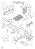 UNIT Diagram and Parts List for 4YED27DQFW00  Whirlpool Refrigerator