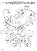 MANIFOLD Diagram and Parts List for SF377PEGT6  Whirlpool Range