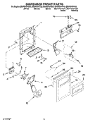 Part Location Diagram of W10171988 Whirlpool Bezel, Disp (Mono Stainless)